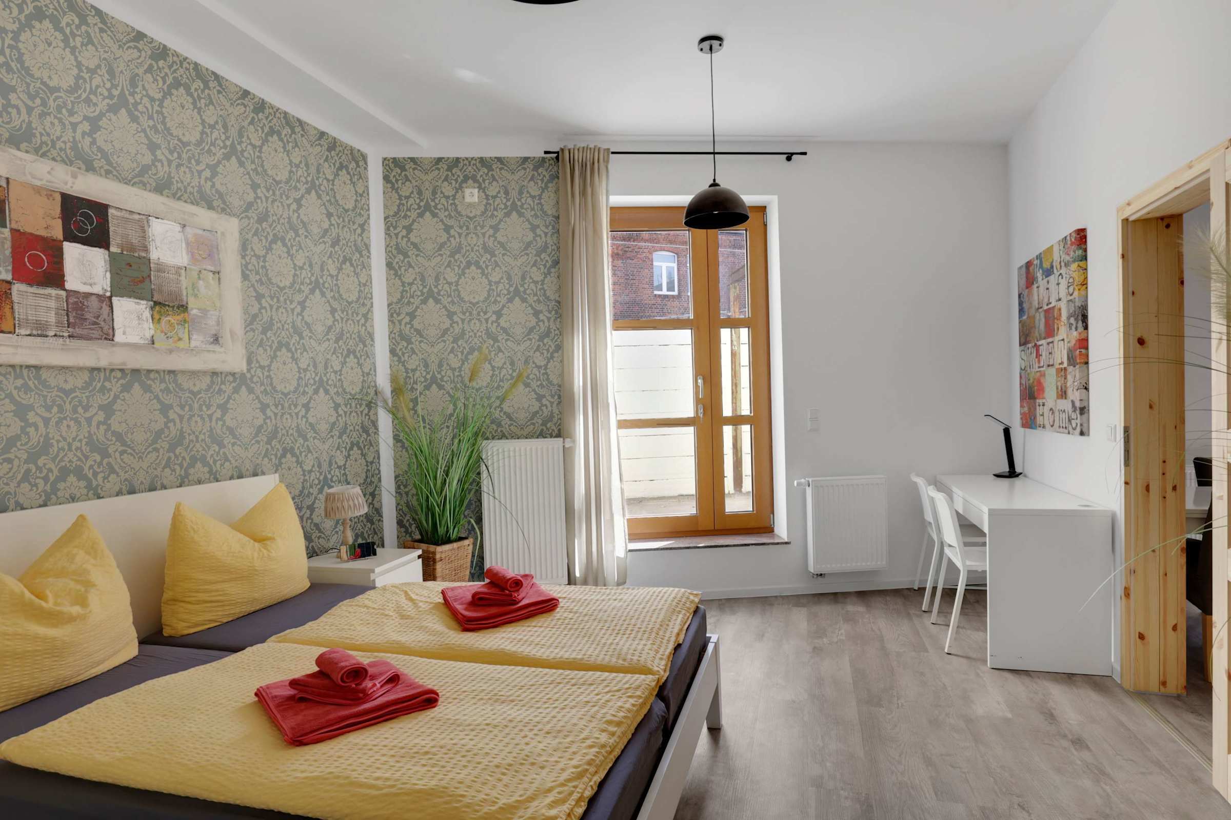 Bright & Stylish Double Bedroom w/ Workspace | Natural Light & Cozy Touches