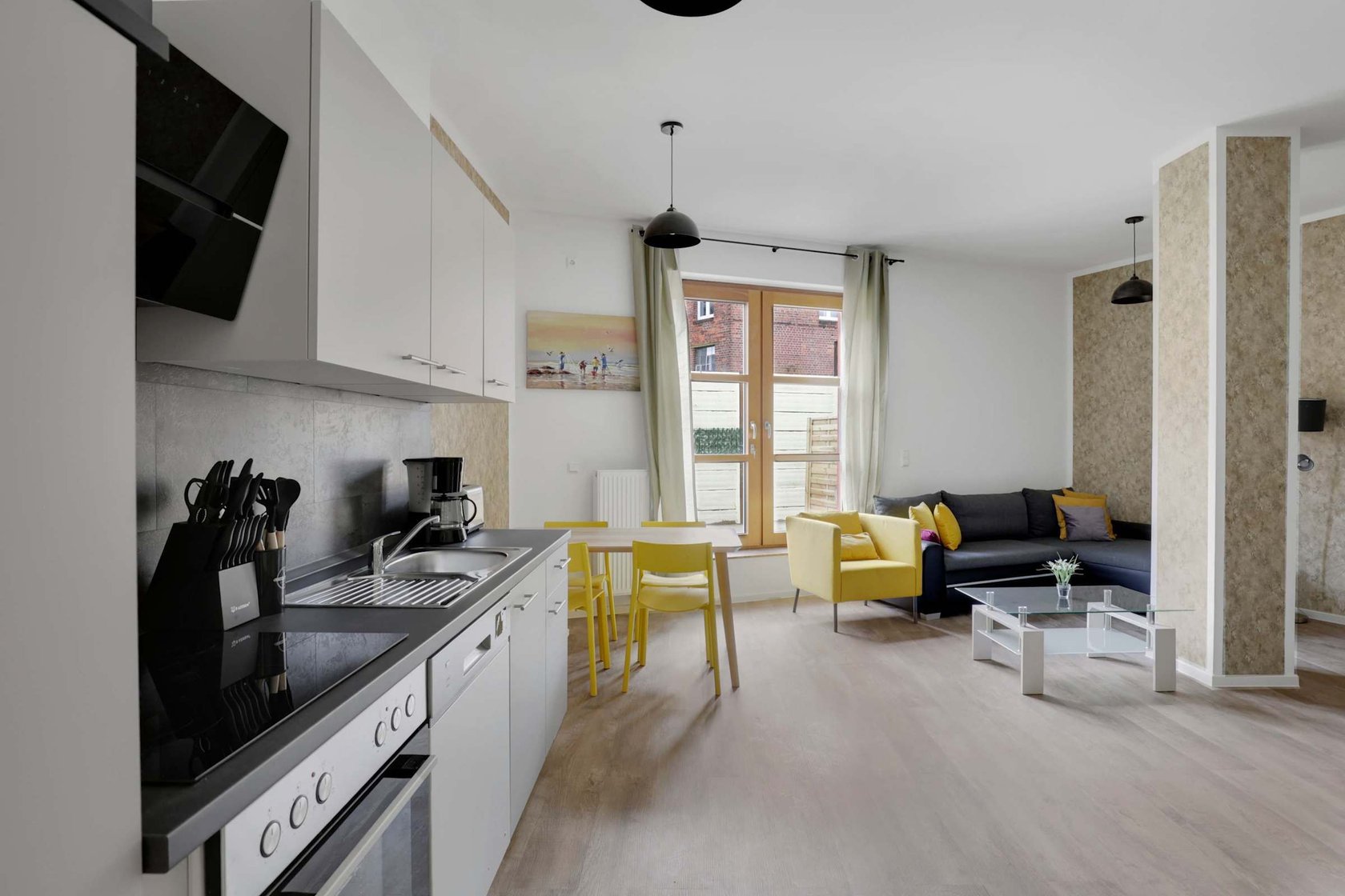 Open Living Area with Garden View & Direct Patio Access