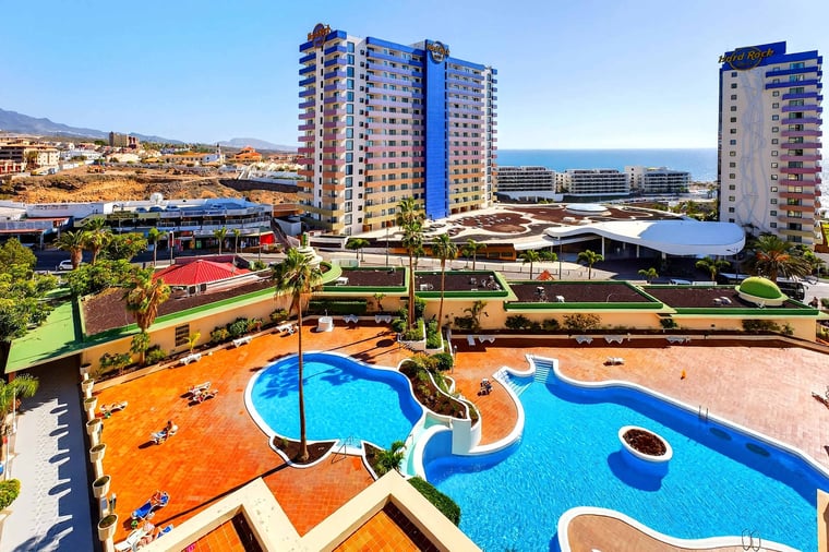 Resort-Style Swimming Pool with Sun Loungers
