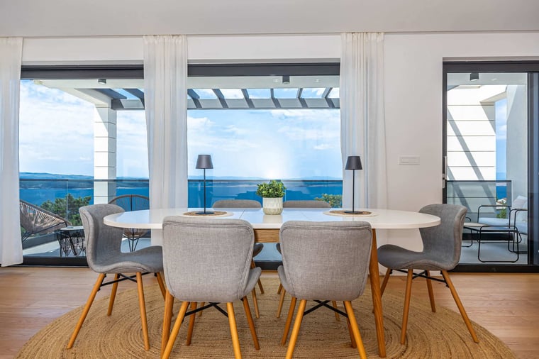 Dining Table for Six with Sea View