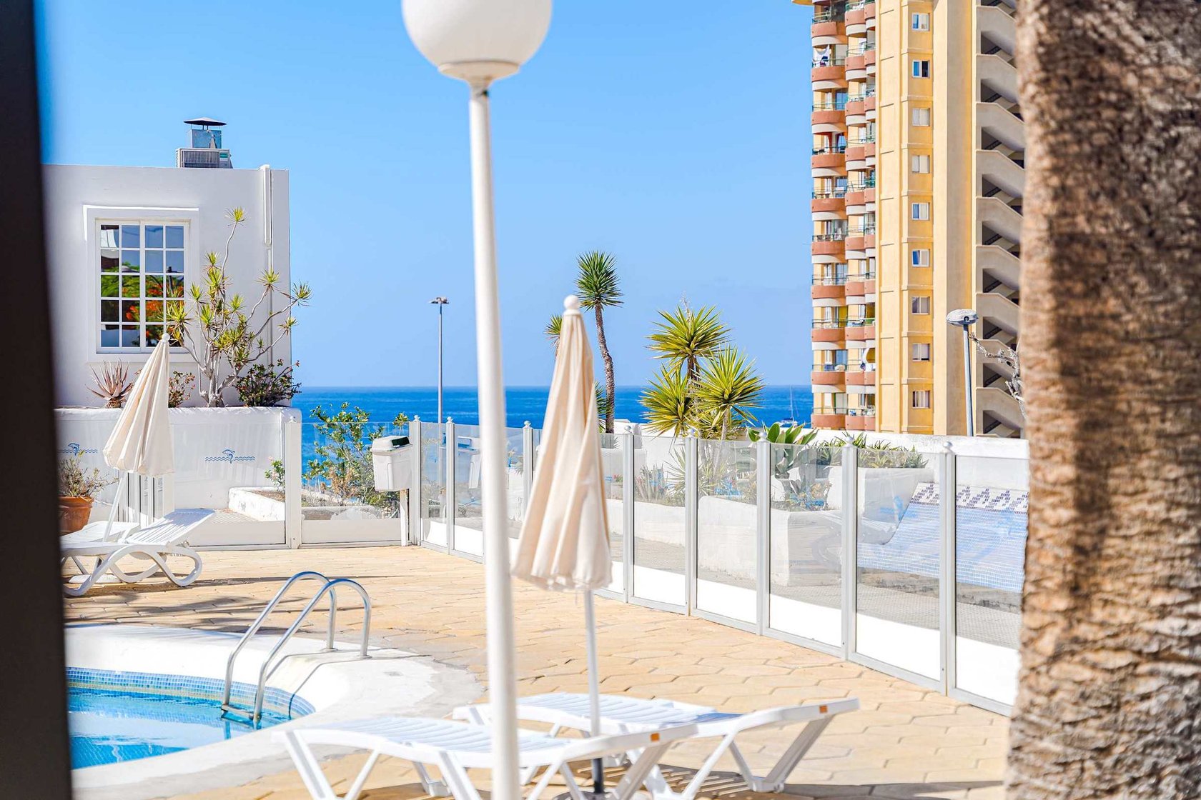 Pool Deck with Ocean Horizon