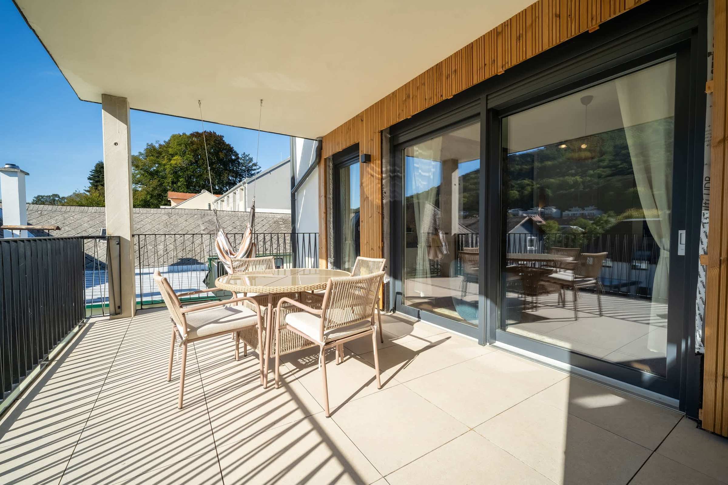 Balcony outside the living room