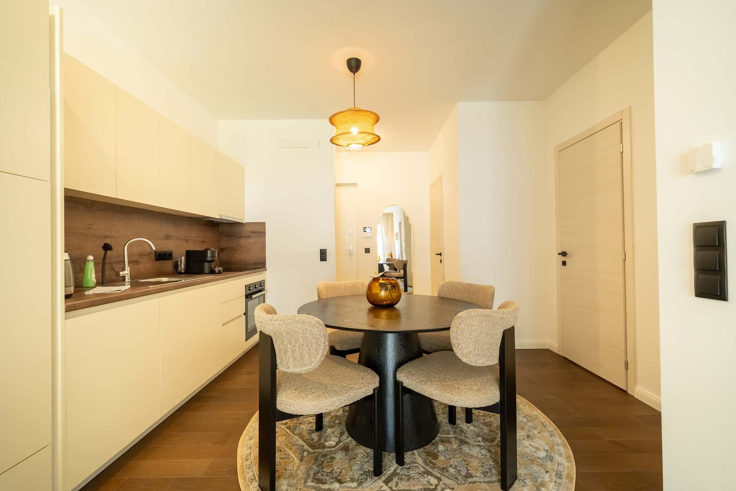 Kitchen and dining area